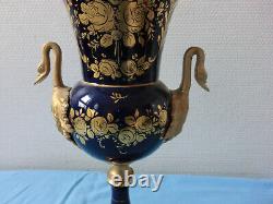 Vase Medicis Faience Et Bronze