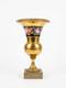 Vase Porcelaine & Bronze Dor&eacute; Style Napol&eacute;on Iii D&eacute;cor Floral & Fond Or