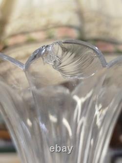 Vase TULIPE Cristal Et Bronze NAPOLEON III 3 En L Etat Ancien 9MAG 05/09