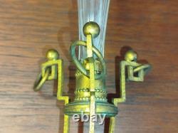 Vase TULIPE Cristal Et Bronze NAPOLEON III 3 En L Etat Ancien 9MAG 05/09