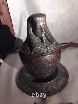 Vase canopé égyptien, époque Napoléon III