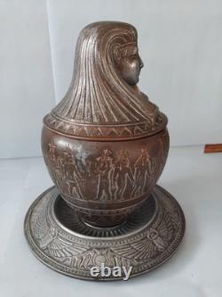 Vase canopé égyptien, époque Napoléon III