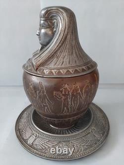 Vase canopé égyptien, époque Napoléon III