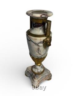 Vase-urne Napoléon III en marbre brèche & bronze doré