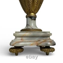 Vase-urne Napoléon III en marbre brèche & bronze doré