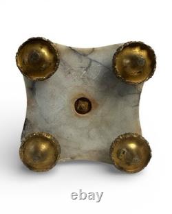 Vase-urne Napoléon III en marbre brèche & bronze doré