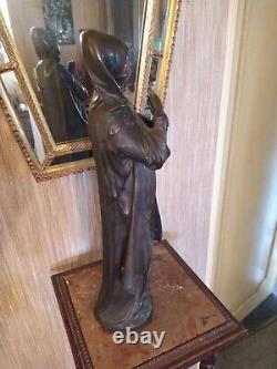 Vierge de Nuremberg en Bronze XIXème d'après Adam Kraft