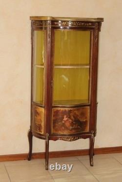 Vitrine Napoléon III En Acajou Et Bronze Ciselé XX Siècle