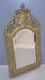 -miroir Mural Napoleon Iii Bronze Frise Roi Couronne Sur Le Haut Volutes Glace D